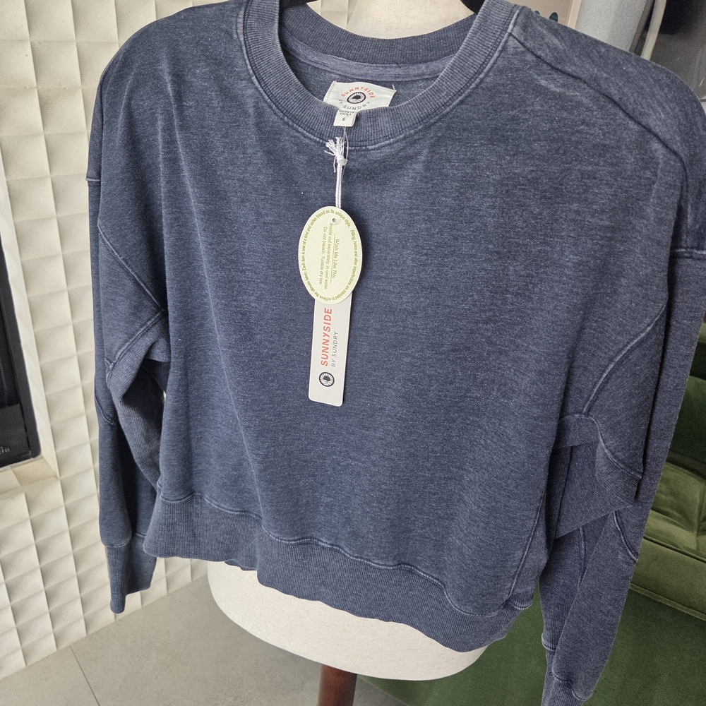 Sundry Navy Sweatshirt & Shorts Set - Picture 2 of 8